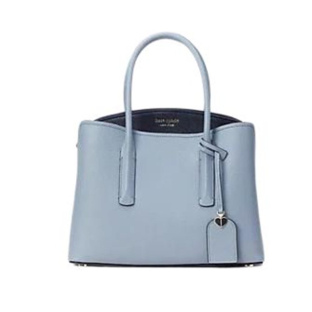 Kate Spade New York Margaux Medium Satchel / Blue Leather